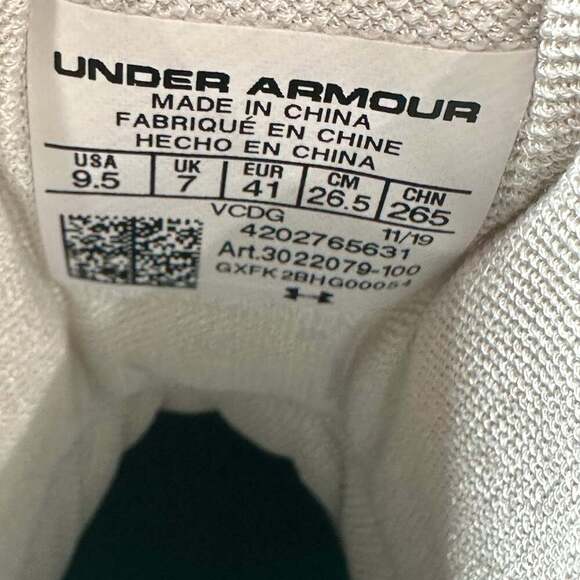 NEW! Under Armour Lacrosse Turf Cleats White Women's 9.5 - Picture 10 of 10